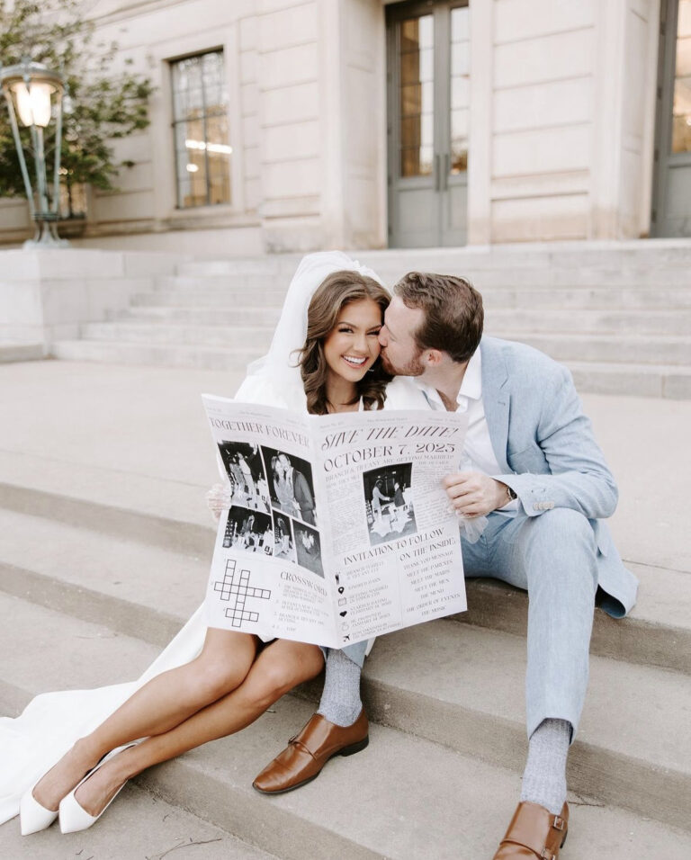 Wedding Newspaper: Crea el periódico de tu boda con plantillas GRATUITAS usando Canva